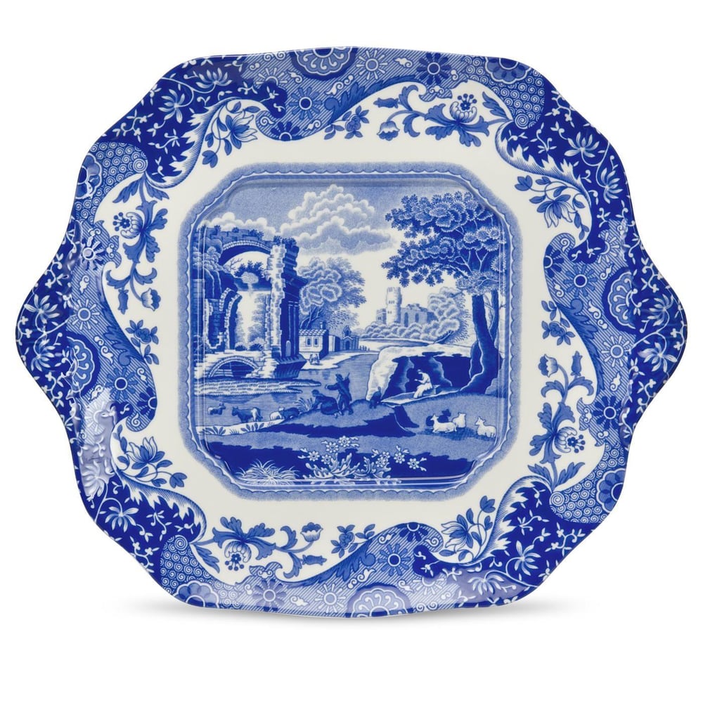 SPODE BLUE ITALIAN KULPLU EKMEKTABAĞI 29 CM