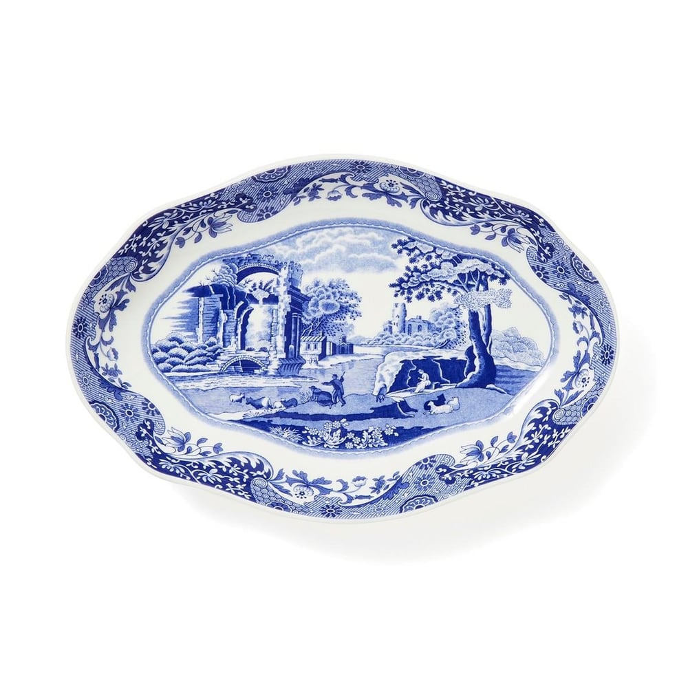 Spode Blue Italıan Oval Servıs 22Cm