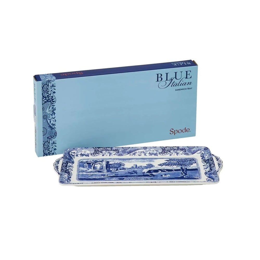 Spode Blue Italıan Sandwich Tepsi 33 Cm