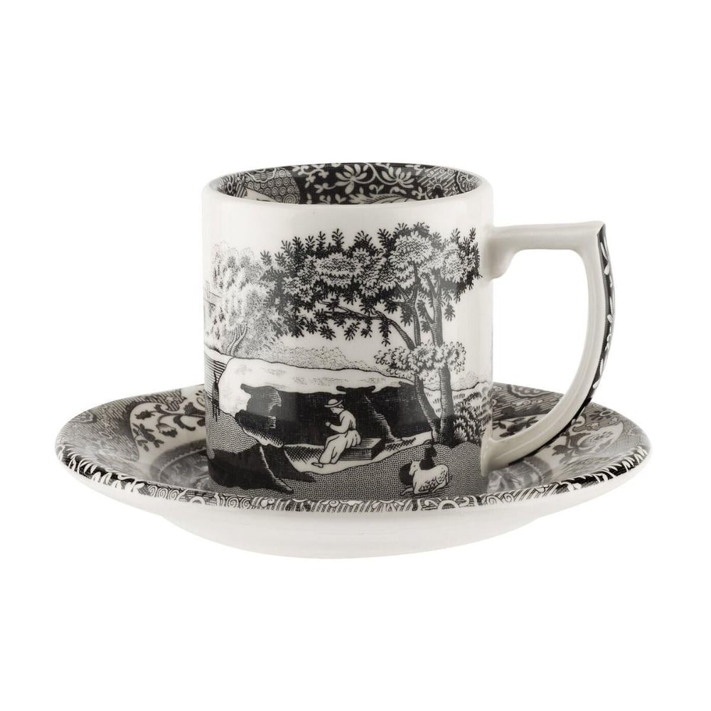 Spode Rw.Bkı.04030 Black Italıan Espresso Fincanı