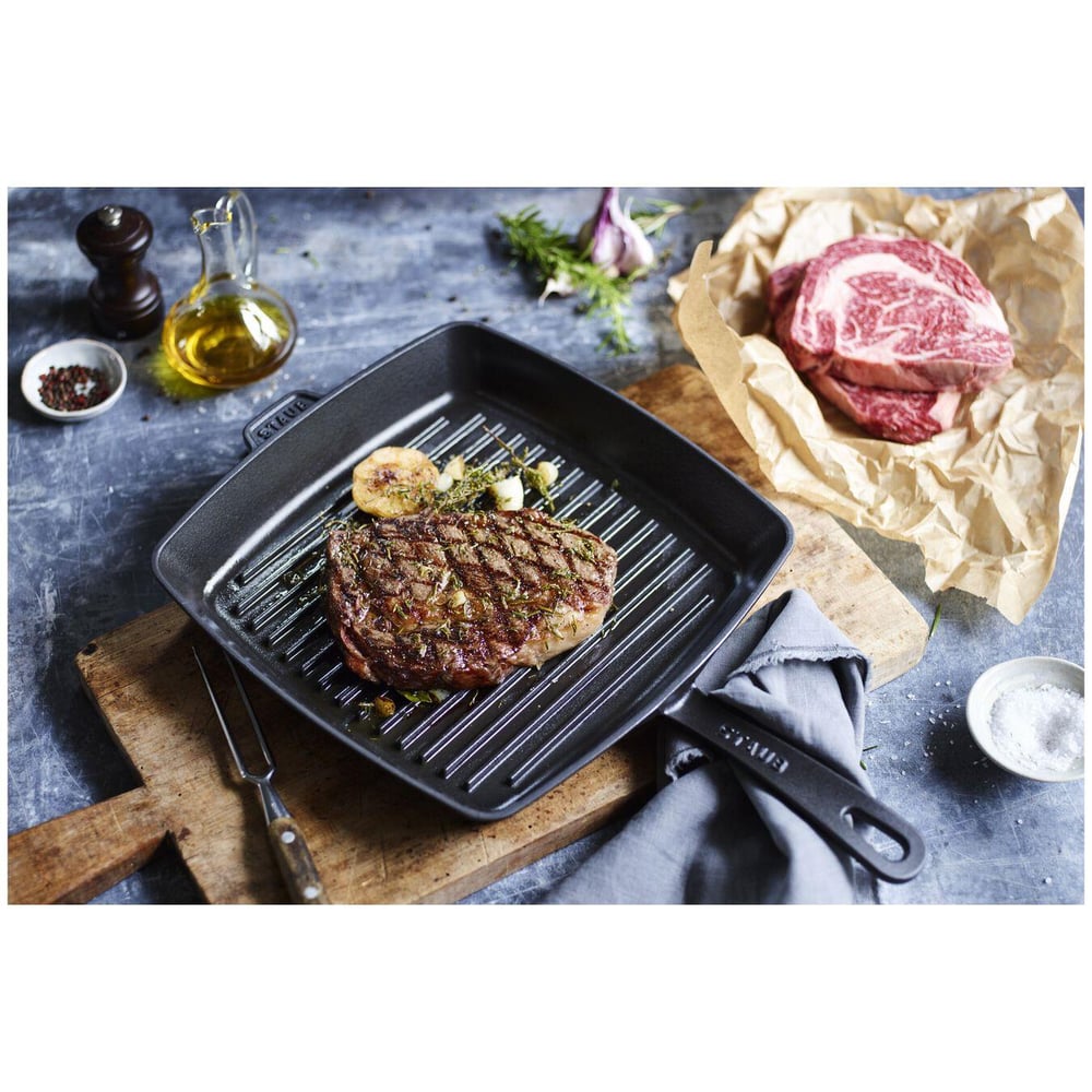 Staub 405011070 Amerikan Izgara Tava 30Cm Siyah