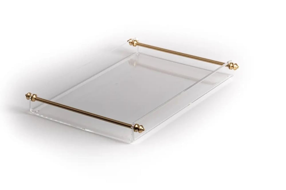 Esra Turan Uzun Pirinç Kulplu Büyük Tepsi