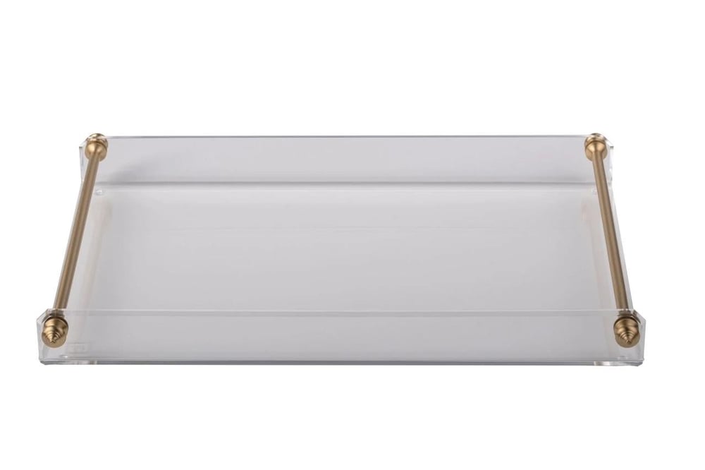 Esra Turan Uzun Pirinç Kulplu Büyük Tepsi