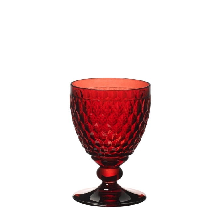 Vb Boston Colour Kr-k - Kırmızı Sarap Kadehı, 132 Mm, Kırmızı