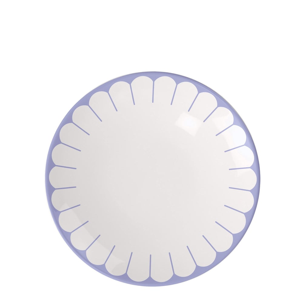 Vb Fleur Bleu - Pasta Tabagı, 21 Cm, Mavı