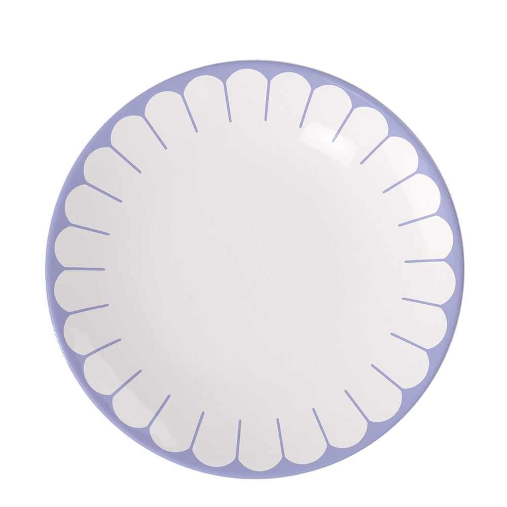 Vb Fleur Bleu - Yemek Tabagı, 26,5 Cm, Mavı