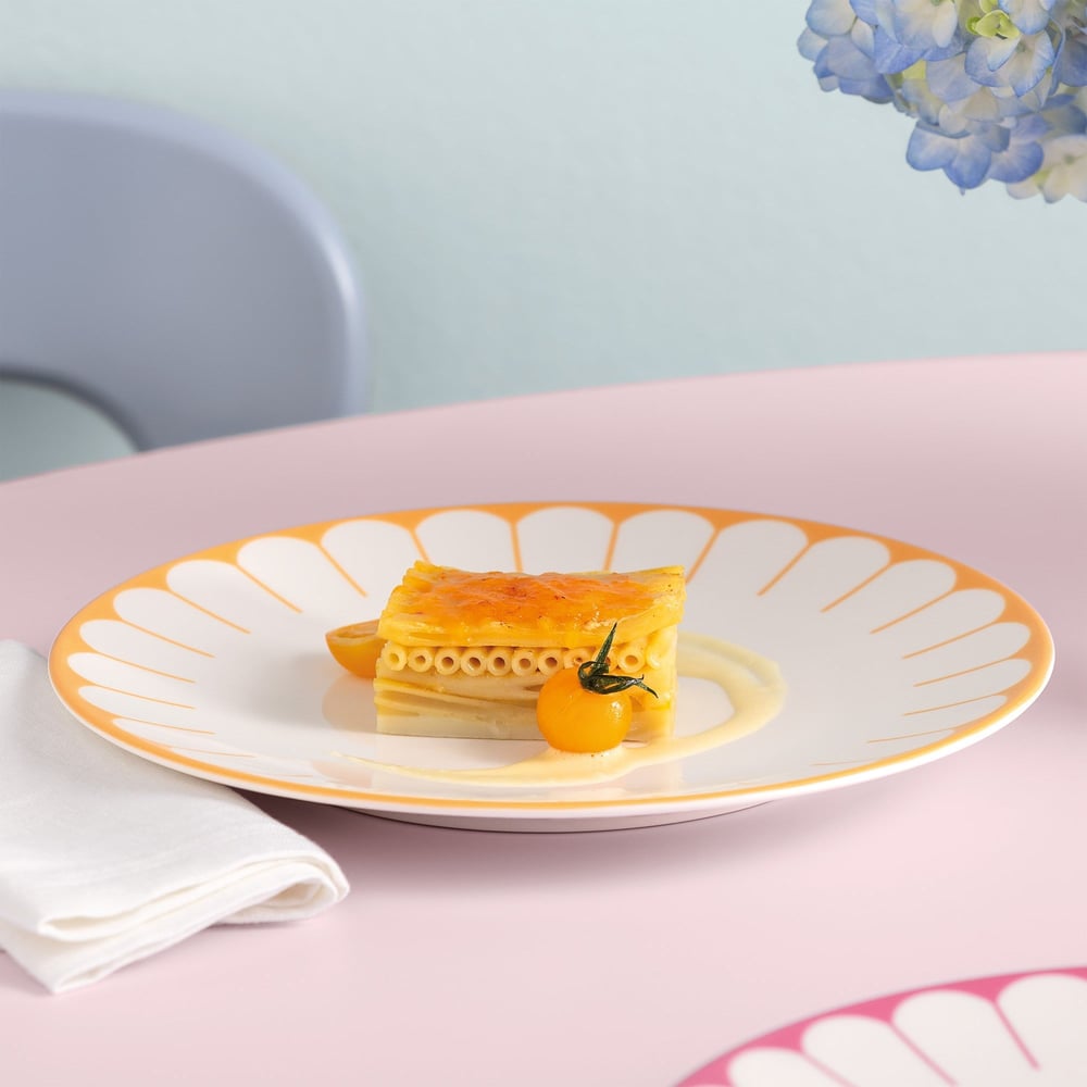 Vb Fleur Soleıl - Yemek Tabagı, 26,5 Cm, Turuncu