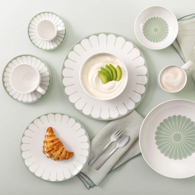 Vb Fleur Vert - Komposto/salata Kasesı, 13 Cm, Yesıl