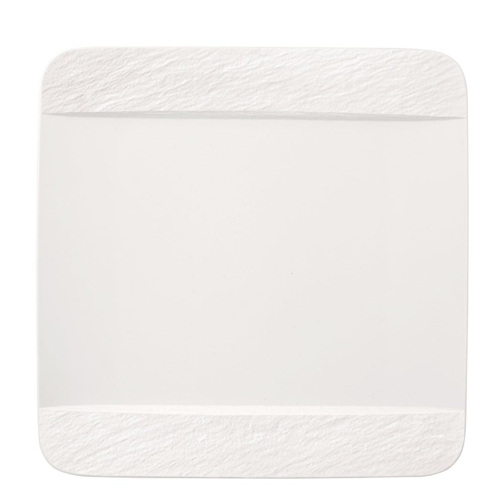 Vb Manufacture Rock Blanc - Kare Yemek Tabagı, 28x28 Cm