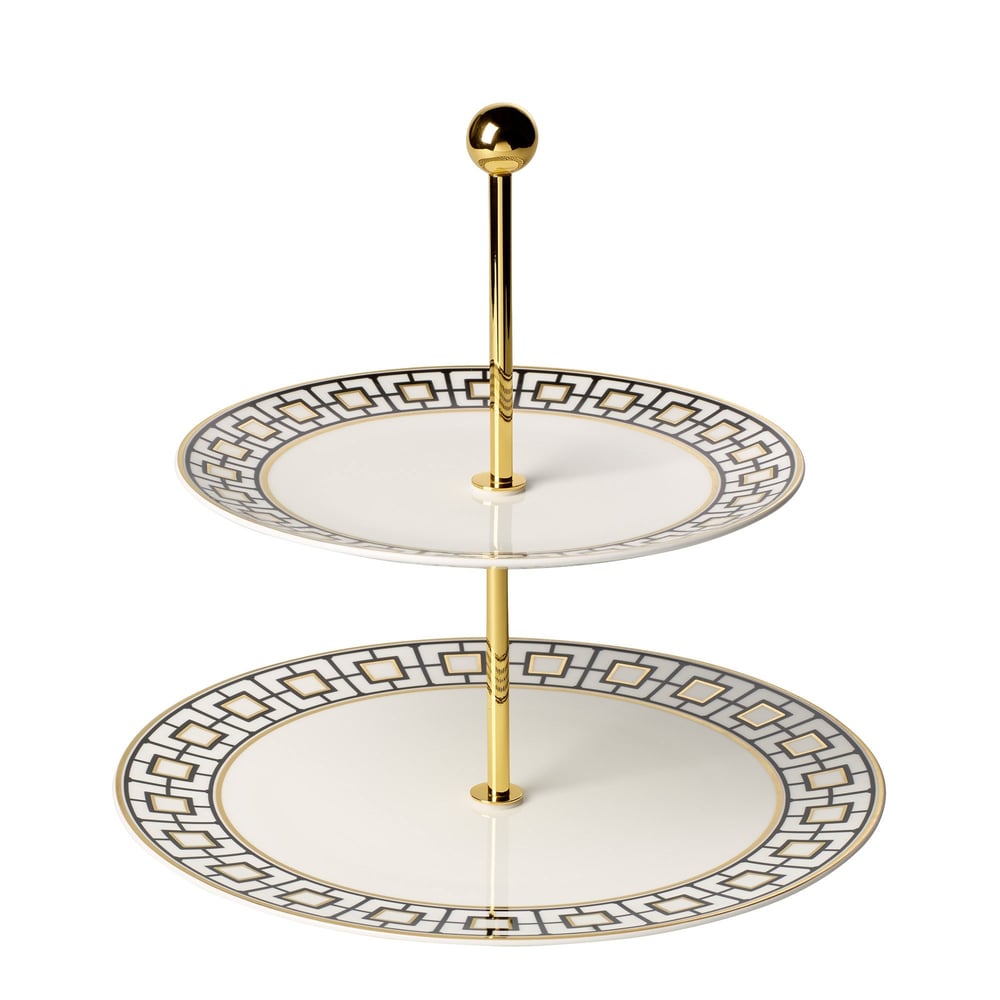 Vb Metrochıc - 2 Katlı Servıs Tabagı, 27.5x27.5x27 Cm