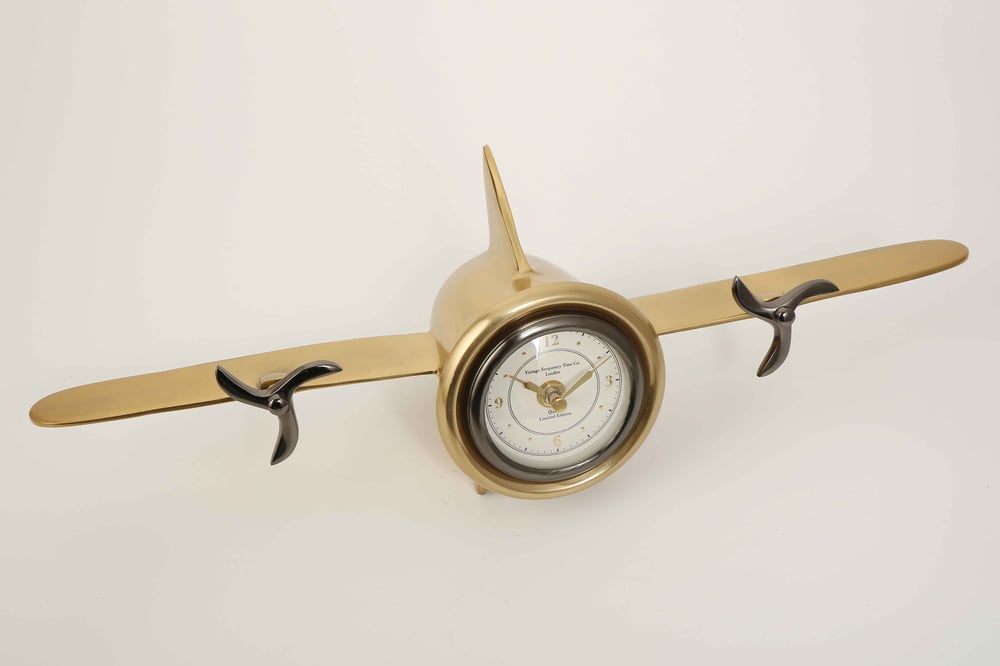 Vitale Fly Gold Uçak Saat 15*46*11 Cm