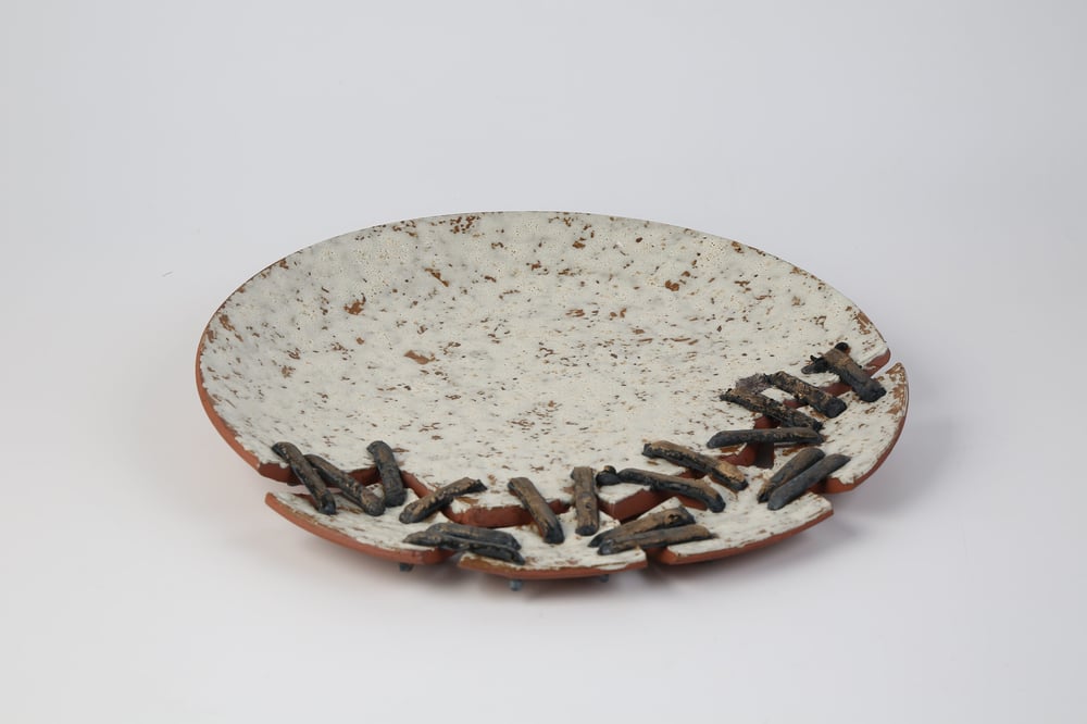 Vitale Seramik Yamalı Tabak 30.5*30.5*5 Cm