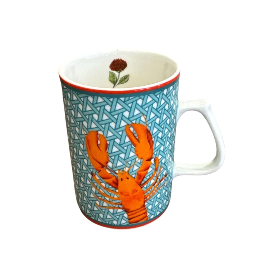 Vitelli Hazeran Flowers Lobster & Crab Porselen Kahve Kupası