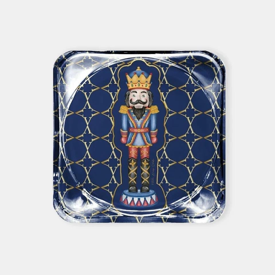 VİTELLİ NUTCRACKER MAVİ PLEKSİ BARDAK ALTLIĞI