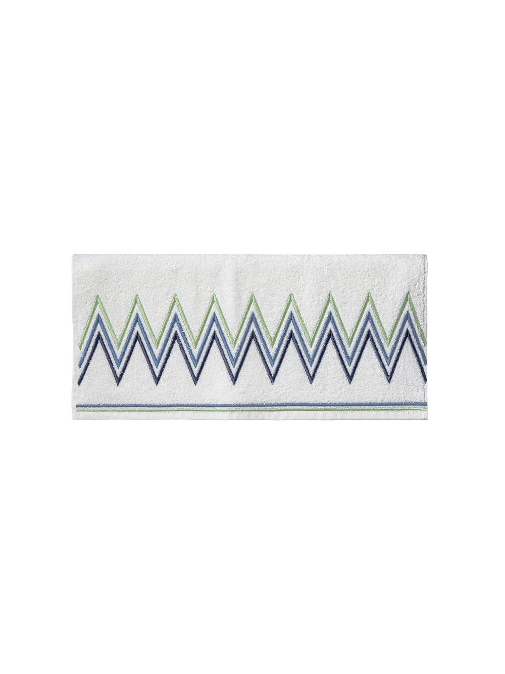 Zigzag Model Nakışlı Yüz Havlusu
