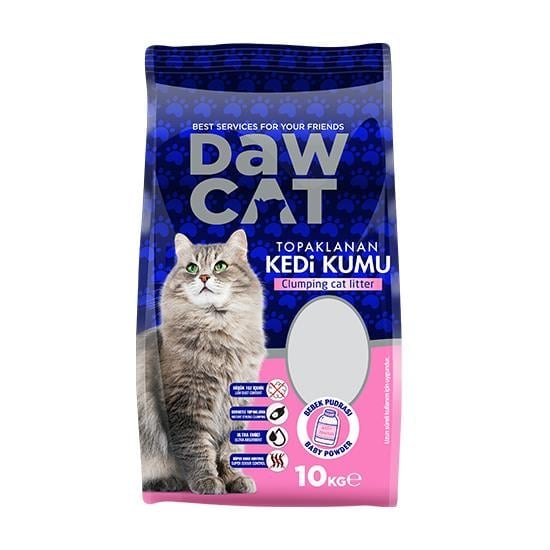 DawCat Bentonit Kedi Kumu Bebek Pudralı 10 LT