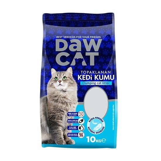 DawCat Bentonit Kedi Kumu Doğal Kokusuz 10 LT