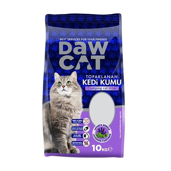 DawCat Bentonit Kedi Kumu Lavanta Kokulu 10 LT