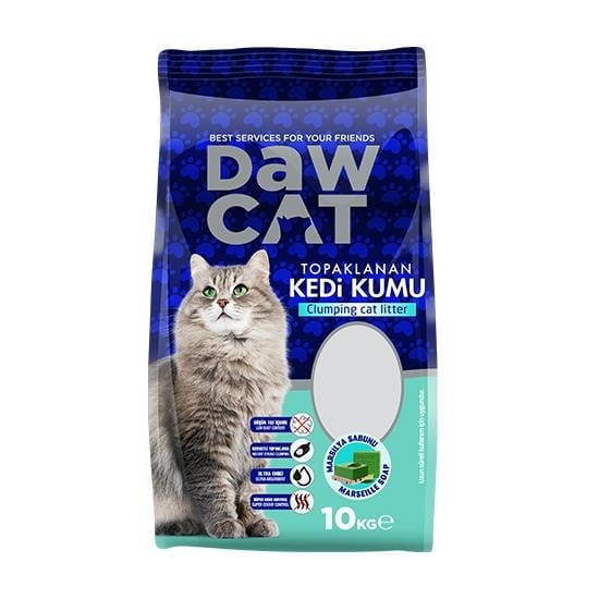 DawCat Bentonit Kedi Kumu Marsilya Sabunlu 10 LT
