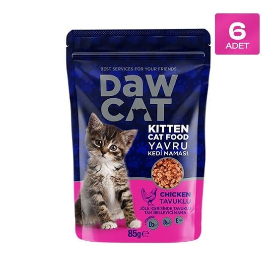 DawCat Yavru Kedi Pouch Konserve Tavuklu 85 GR - 6 Adet