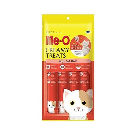 Me-O Creamy Treats Yengeçli Sıvı Kedi Ödül Maması 60 gr