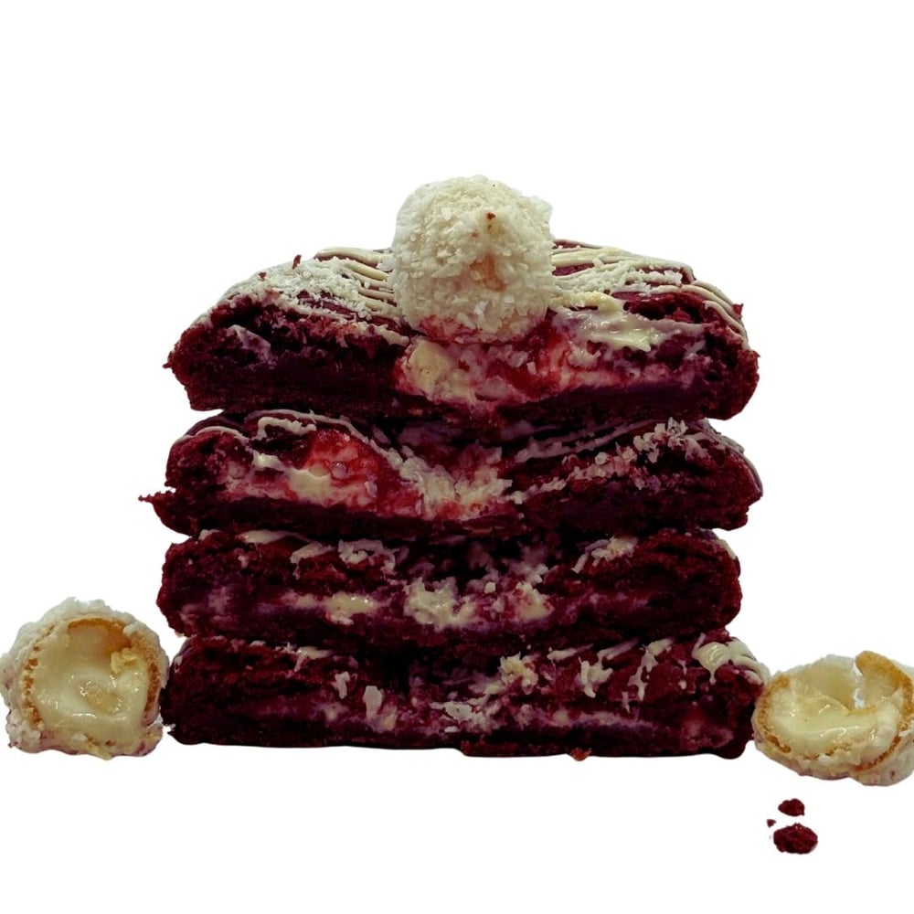 Red Velvet Raffaello Cookie