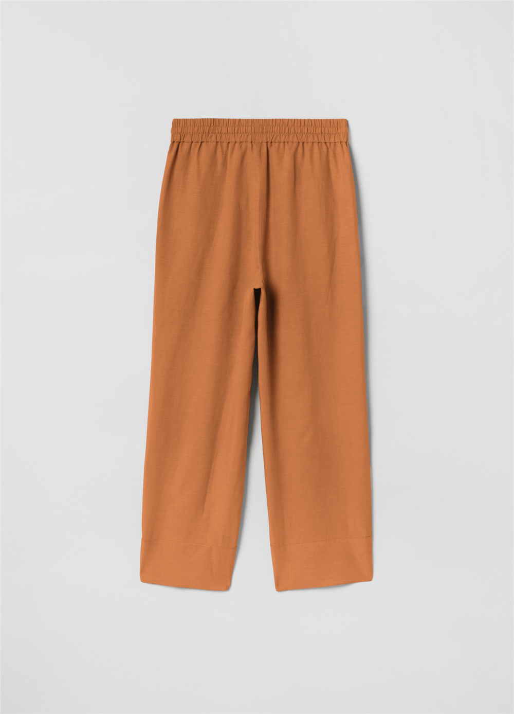Beli Bağcıklı Bol Paça Tarçın Pantolon