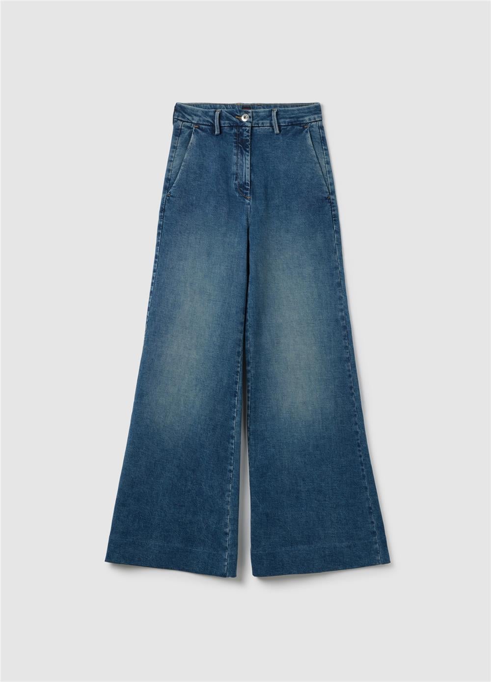 Bol Paça Mavi Kot Pantolon