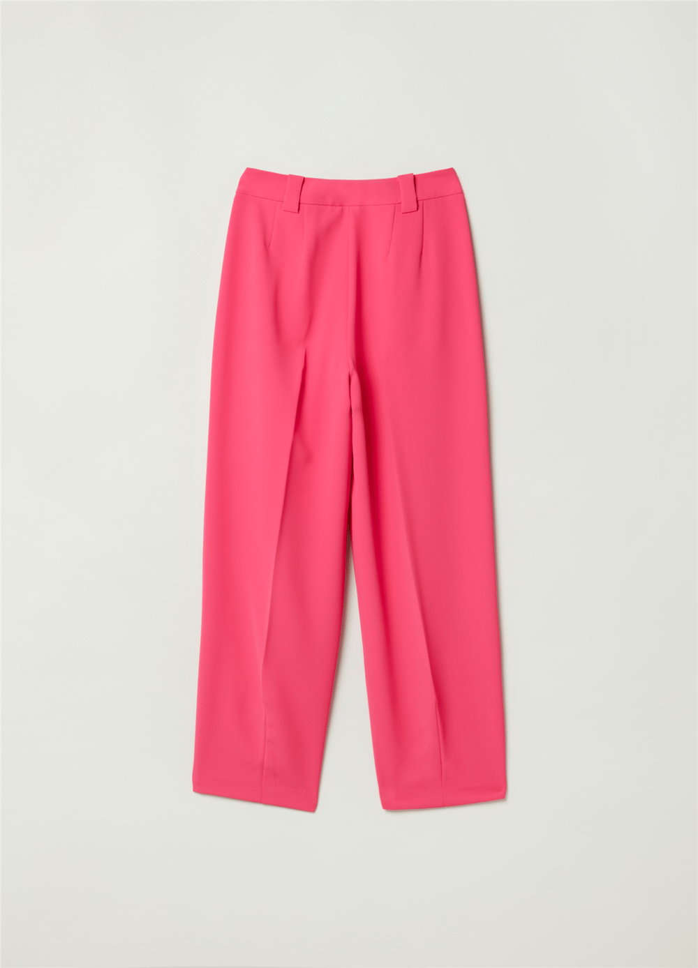 Canlı Renkli Pembe Dökümlü Pantolon