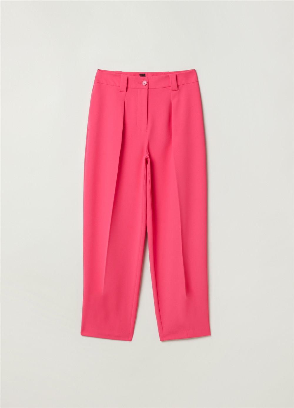 Canlı Renkli Pembe Dökümlü Pantolon