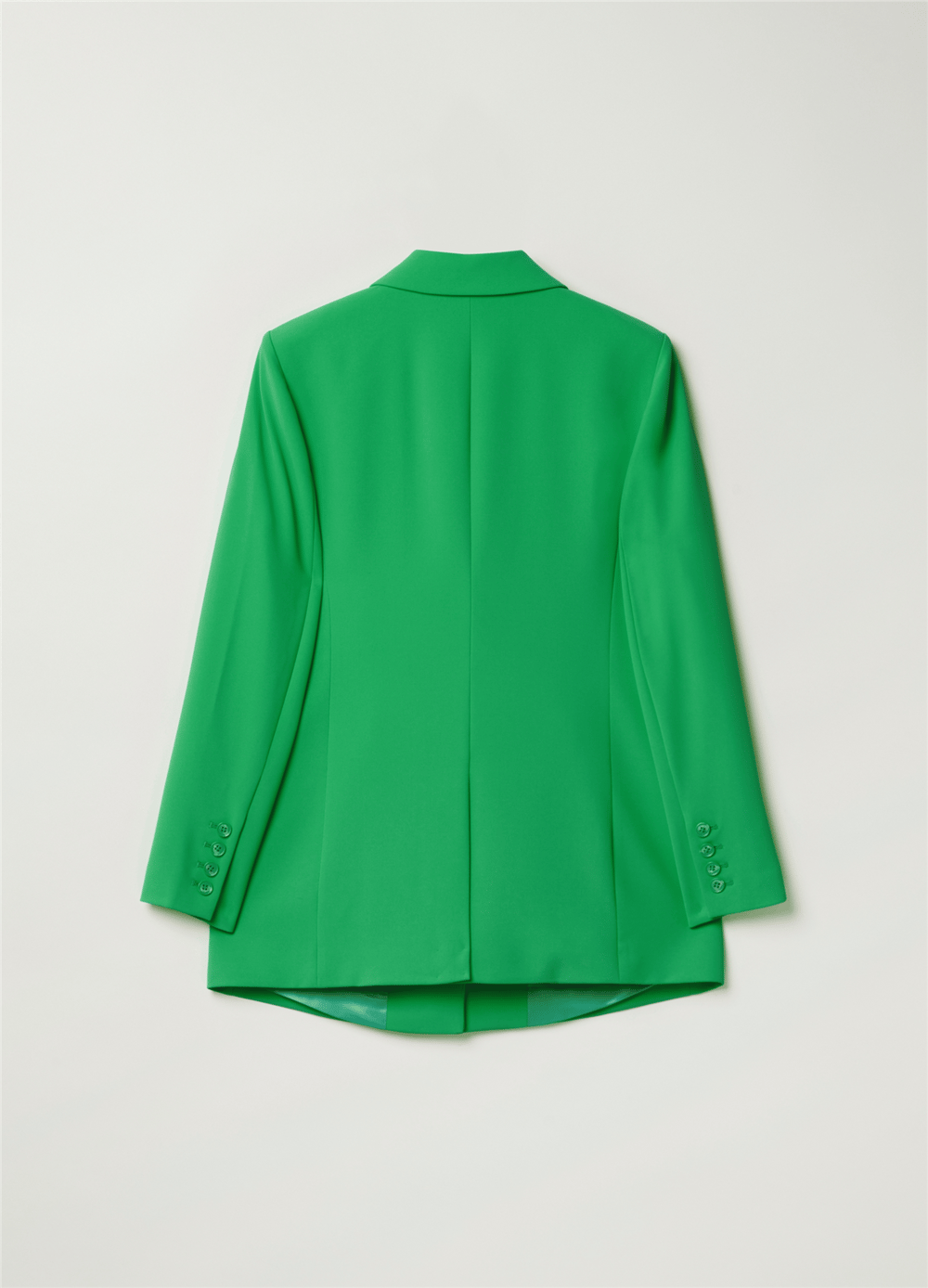 Canlı Renkli Tek Sıra Düğmeli Yeşil Blazer Ceket