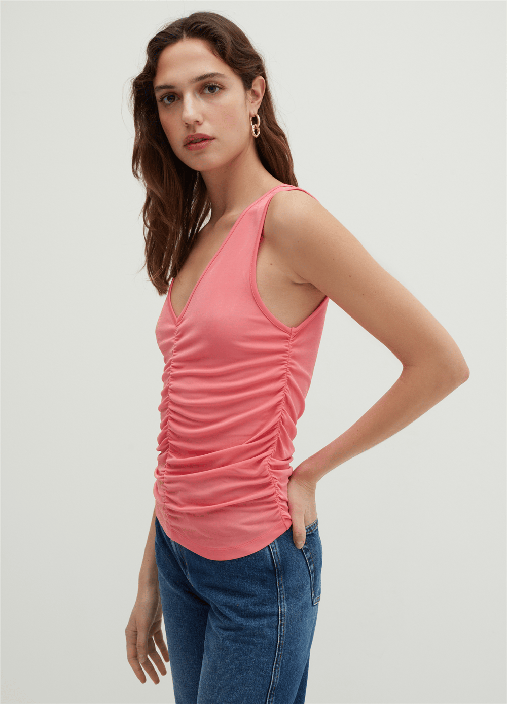 Drapeli Viskoz Pembe Atlet
