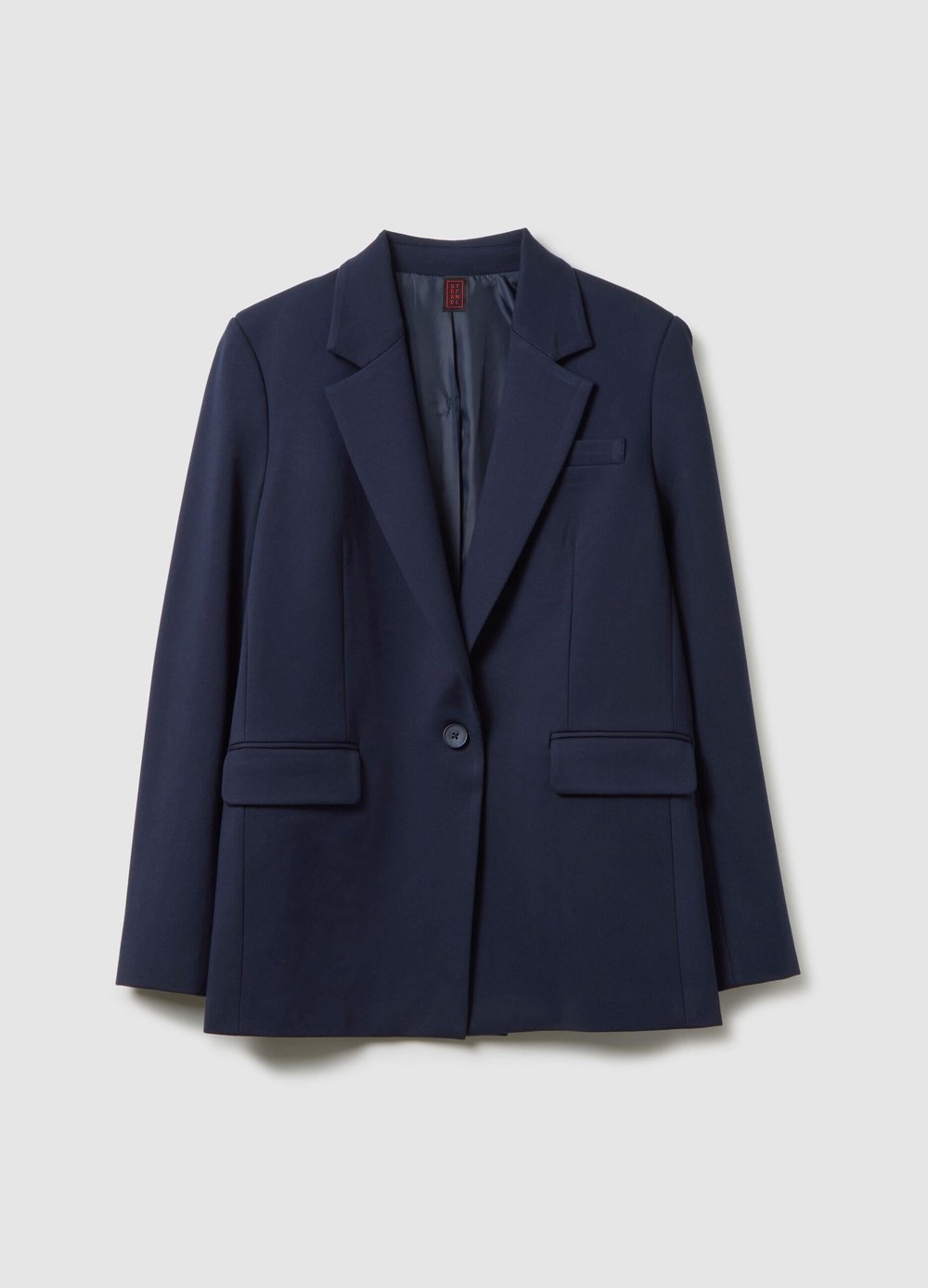 Düz Kesim Esnek Kumaş Blazer Ceket