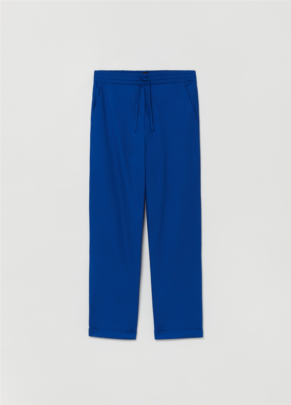 Esnek Pamuklu Mavi Jogger Pantolon