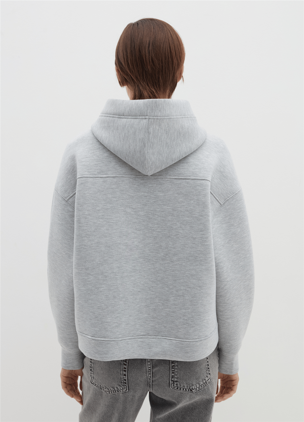 Fermuarlı Ve Kapüşonlu Oversize Hırka