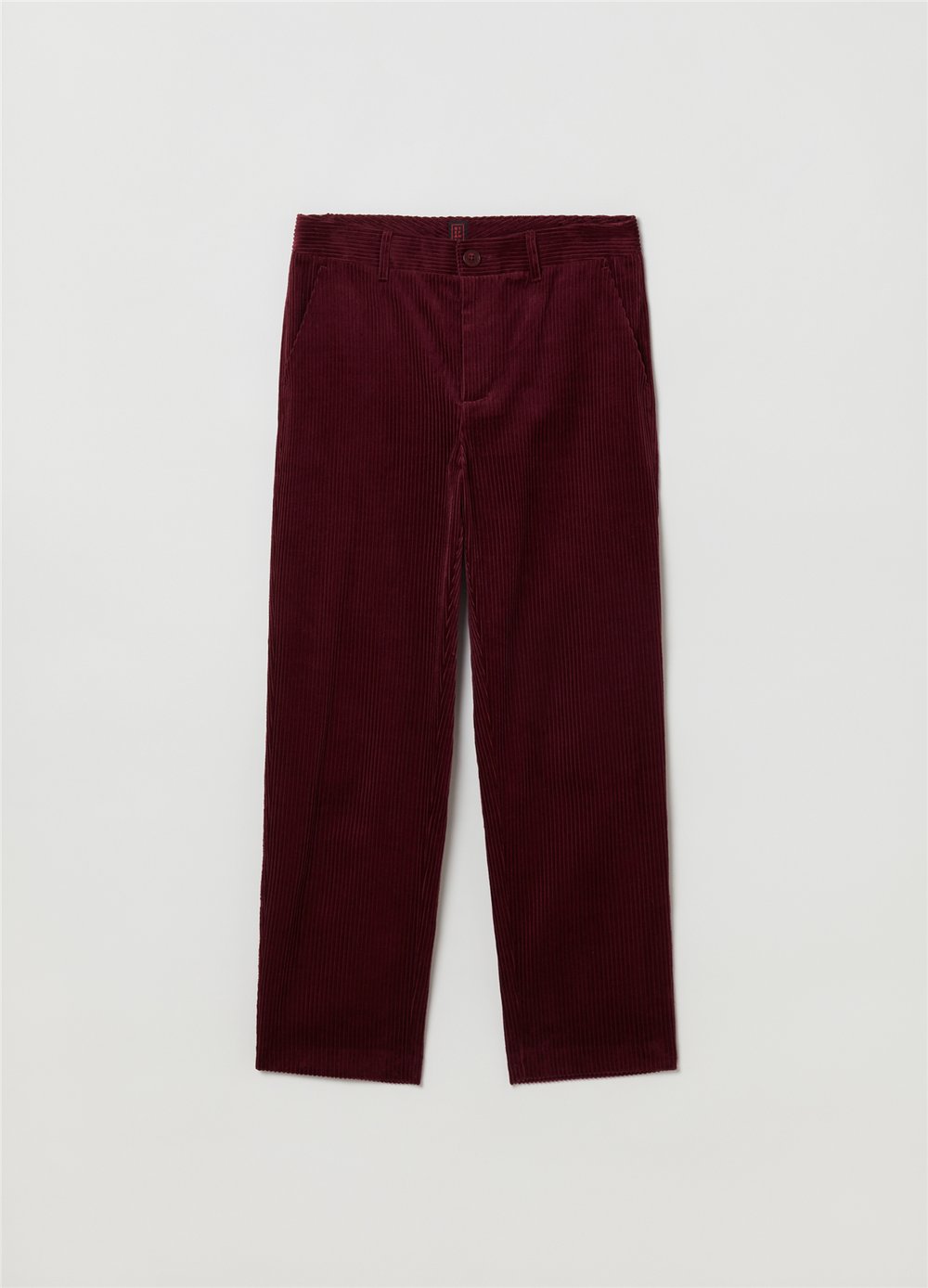 Fitilli Kadife Bordo Chino Pantolon