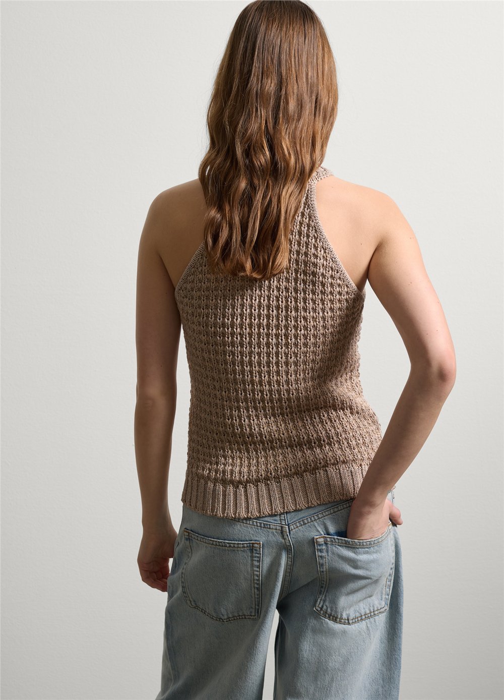 Halter Yaka Bej Atlet