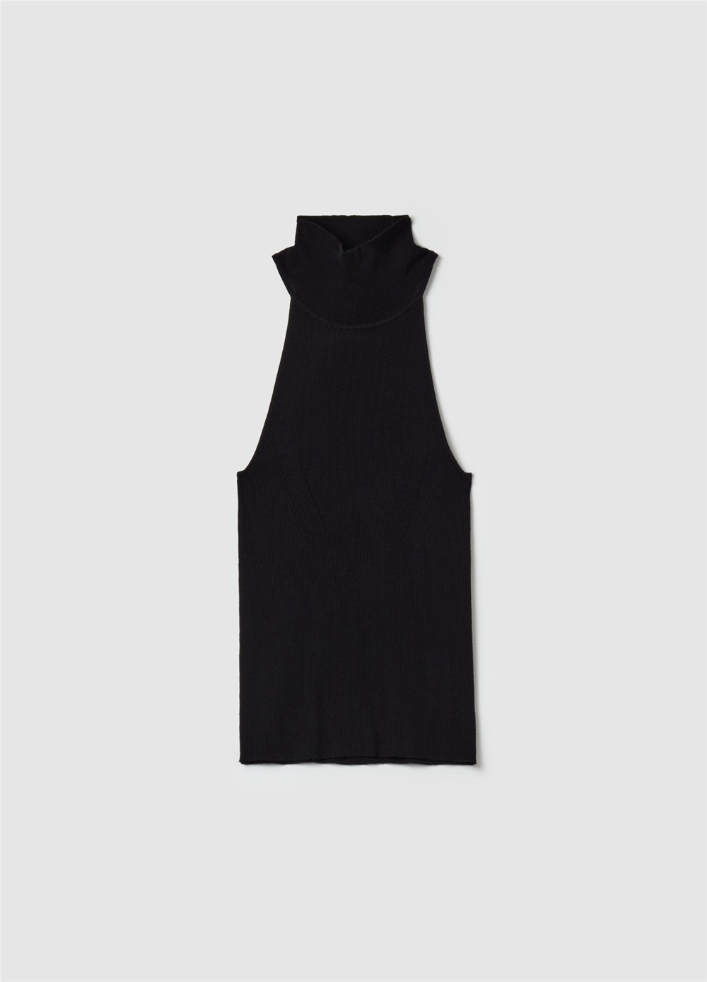 Halter Yaka Fitilli Siyah Atlet