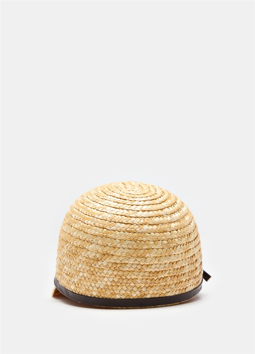 Hasır Siperlikli Bej Şapka