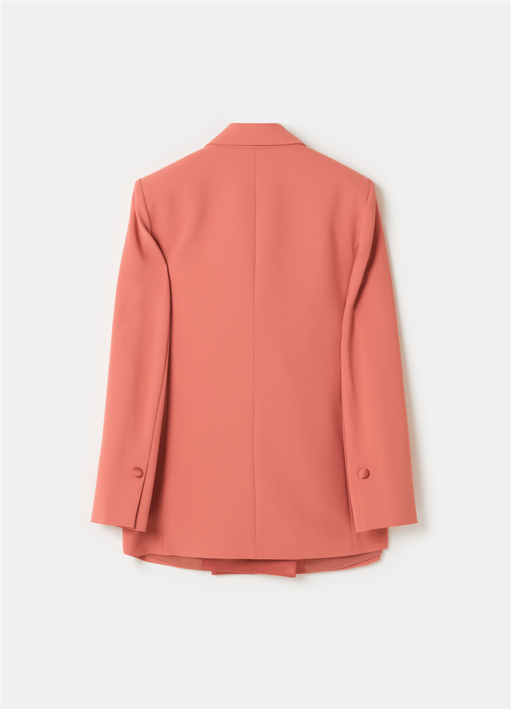 Kadi Kumaştan Kruvaze Pembe Blazer Ceket