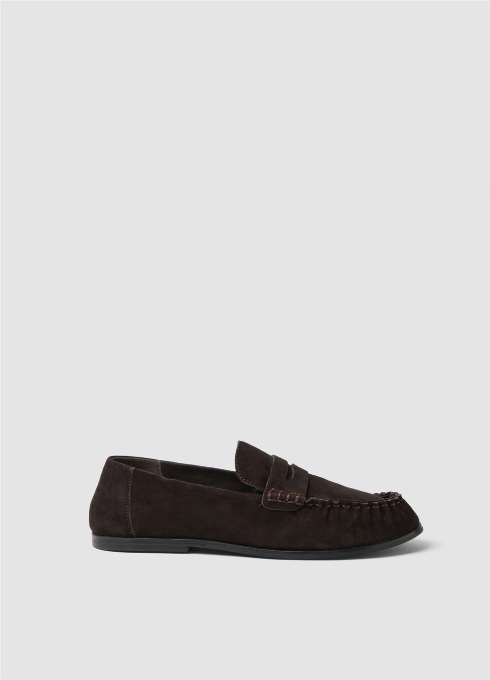 Kahverengi Hakiki Deri Loafer