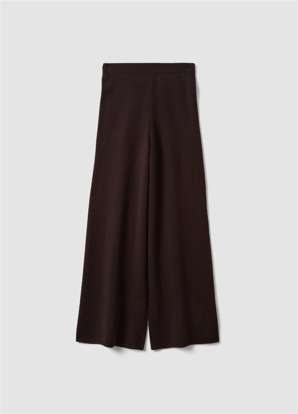 Kahverengi Regular Fit Saf Yün Pantolon