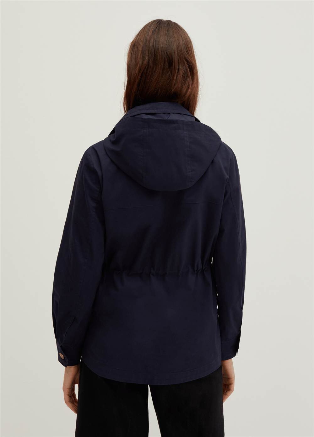 Kapüşonlu Lacivert Parka