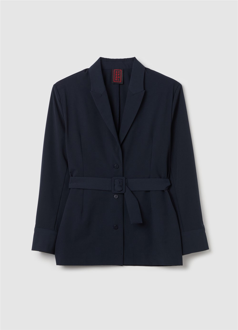 Kemerli Lacivert Shacket