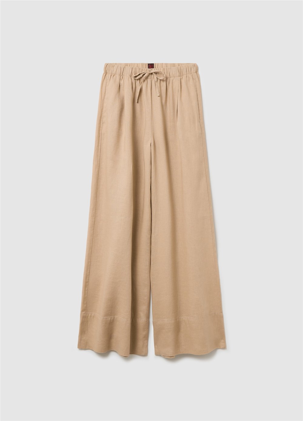 Keten Jogger Bol Paça Bej Pantolon