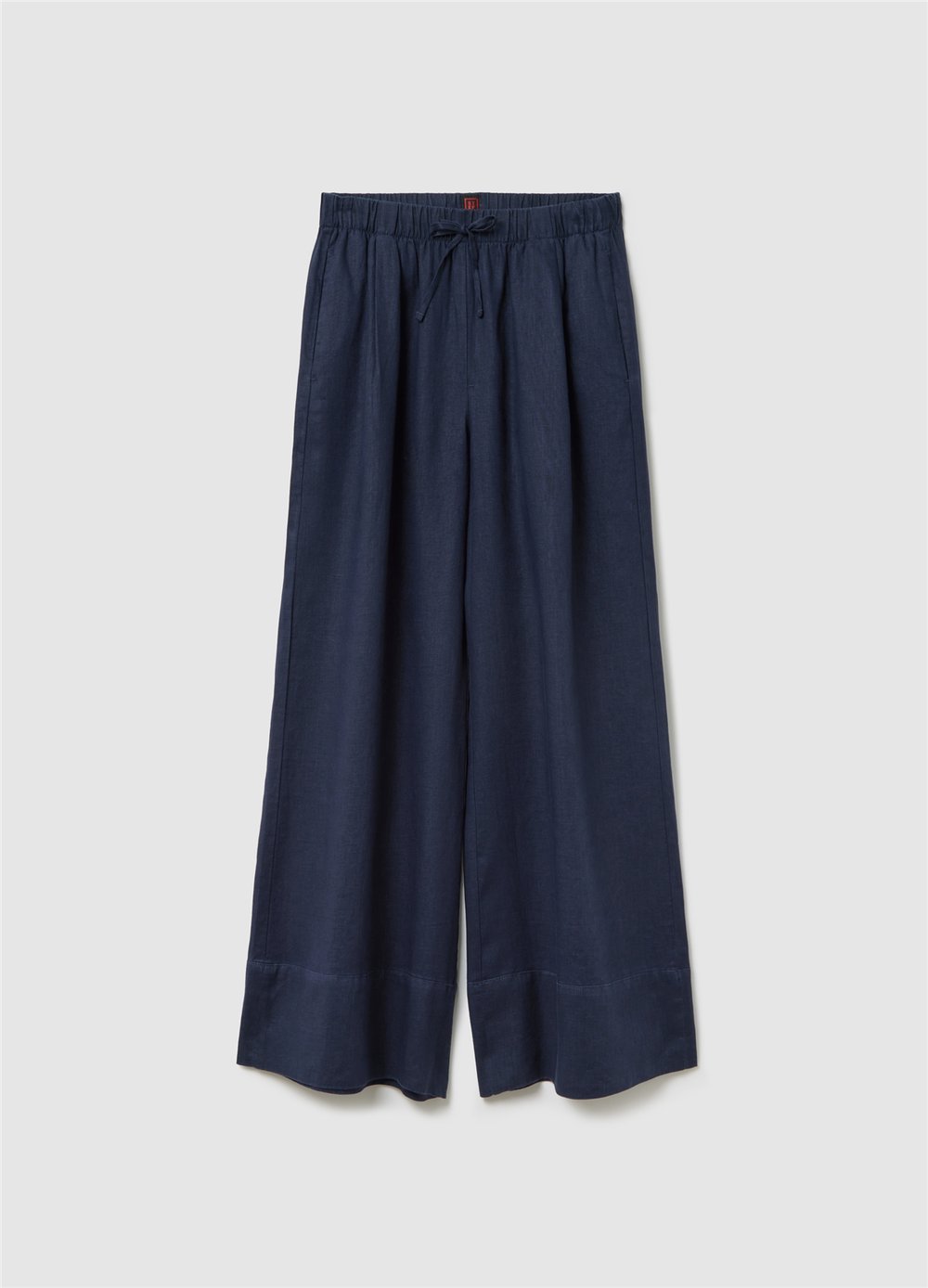 Keten Jogger Bol Paça Lacivert Pantolon