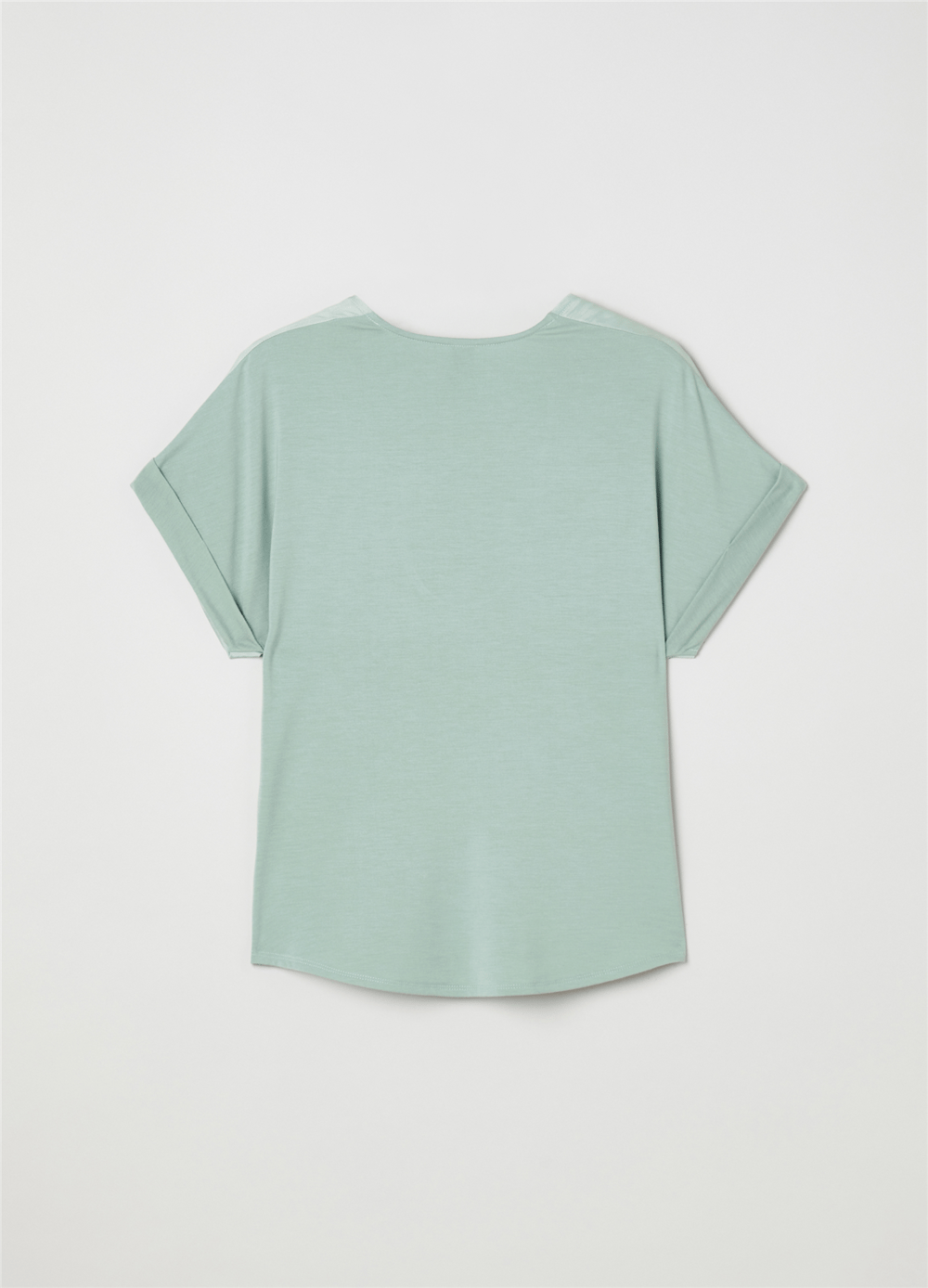 Kimono Kollu Katmanlı Mint Tişört