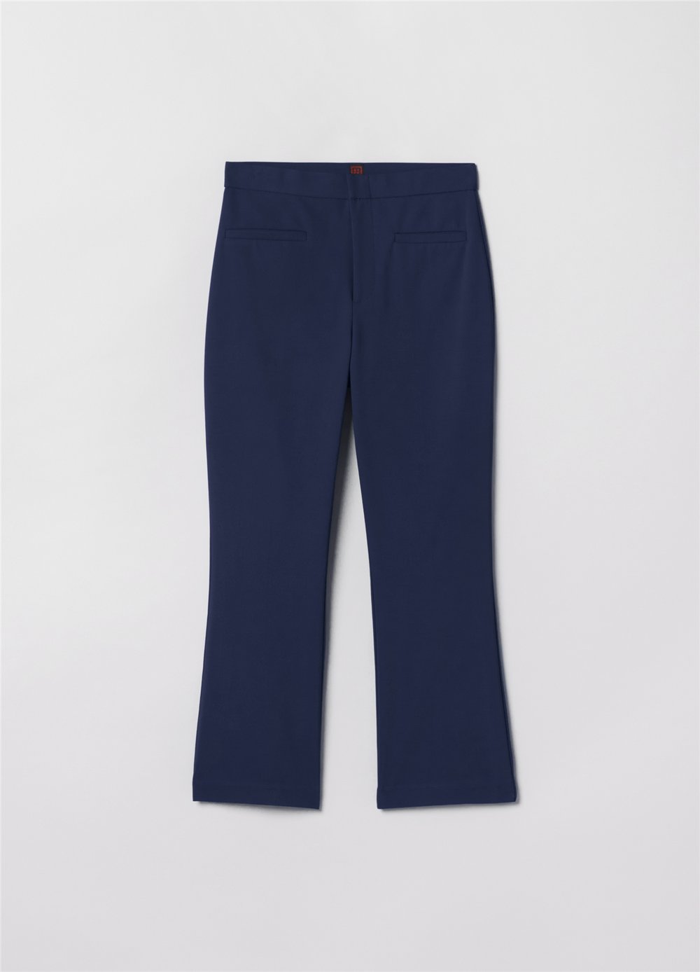 Kısa Lacivert Flare Pantolon