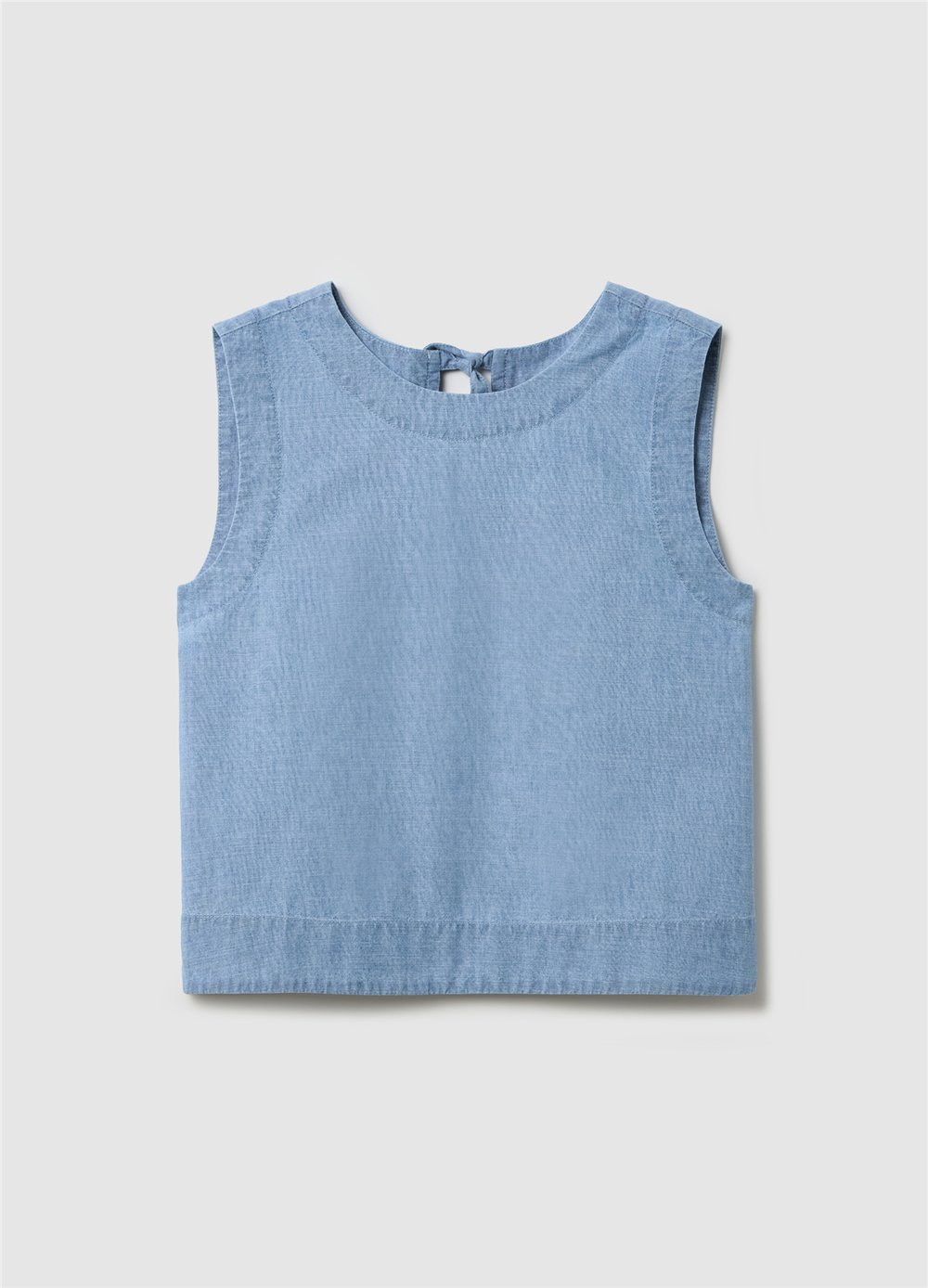 Kolsuz Boxy Fit Denim Bluz