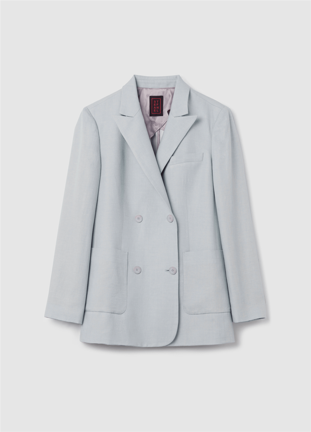 Kruvaze Açık Mavi Blazer